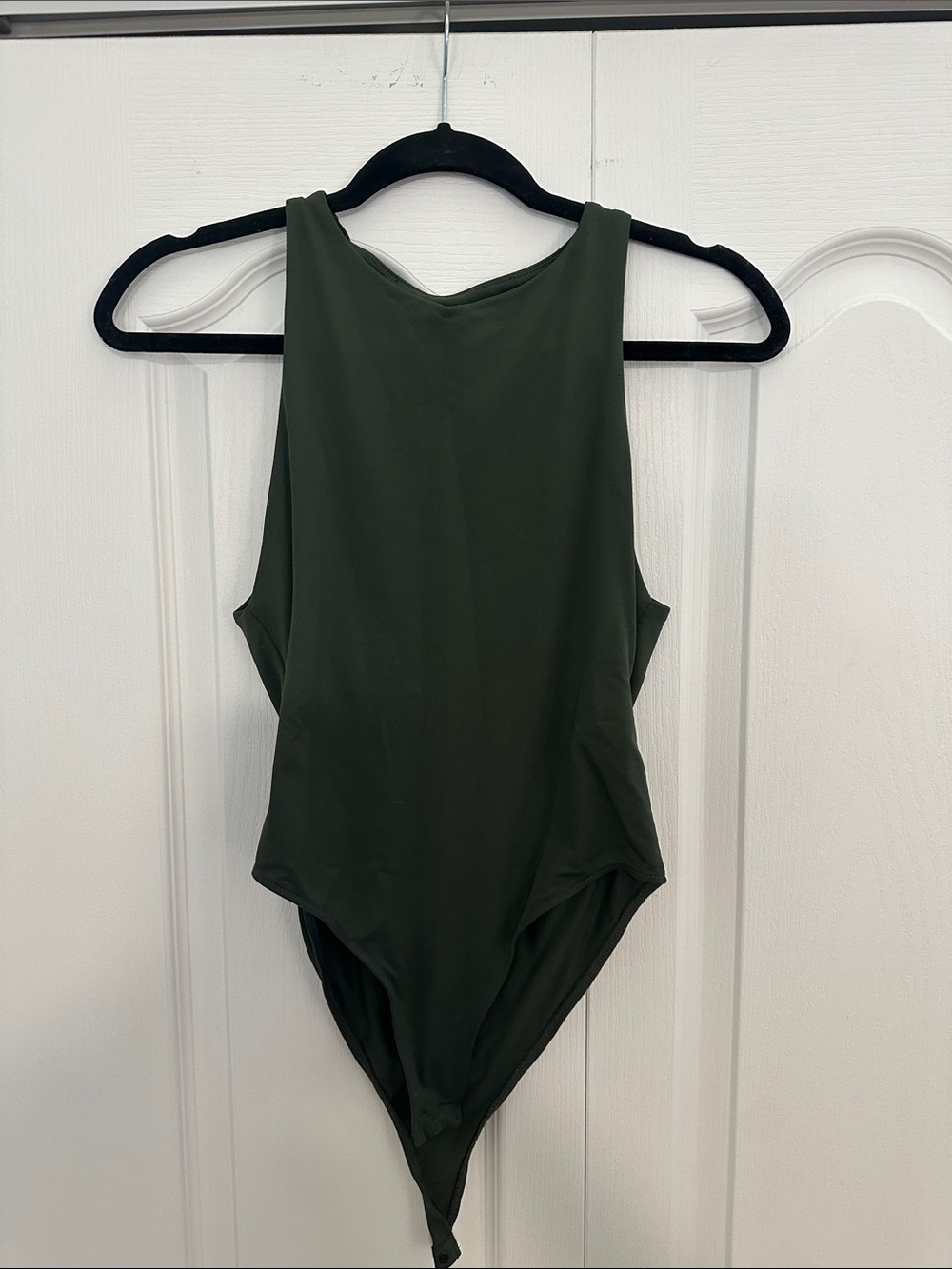 ZARA Olive Green High Neck Bodysuit